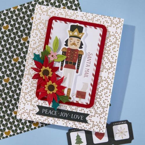 Spellbinders - Petite Criss Cross Press Plate from the Merry Moments Collection