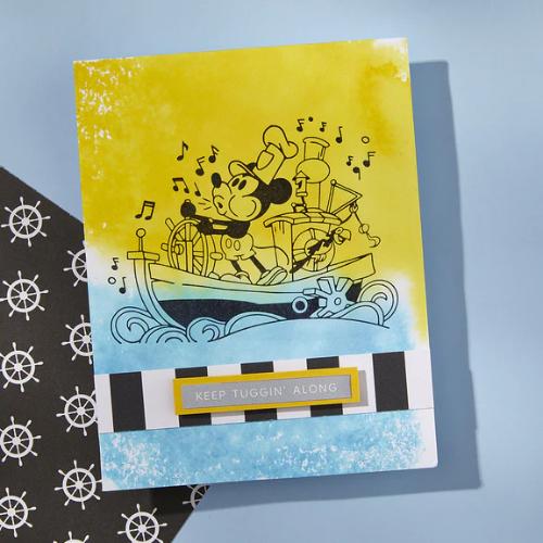 Spellbinders - Steamboat Willie Press Plate & Die Set from the Say Cheese Classic Mouse Collection