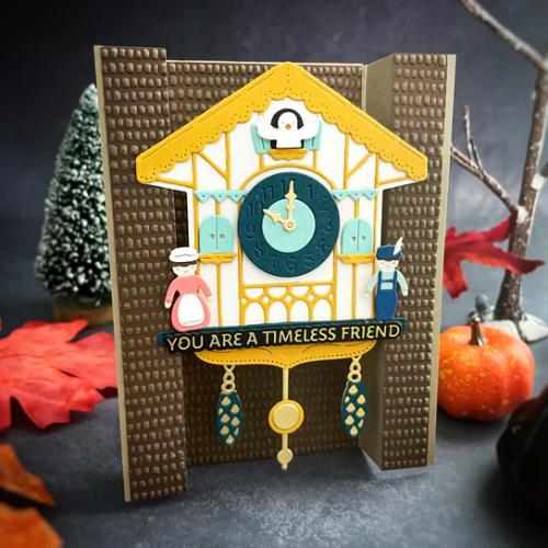 Spellbinders - Cuckoo Cottage Sentiments BetterPress Plate & Die Set from the Cuckoo Cottage Collection