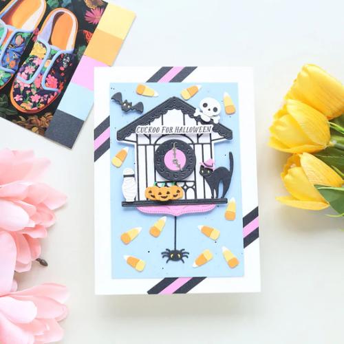 Spellbinders - Cuckoo Cottage Sentiments BetterPress Plate & Die Set from the Cuckoo Cottage Collection