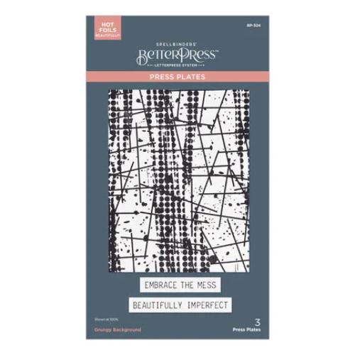 Spellbinders - Grungy Background Press Plates from the Beautifully Imperfect Collection