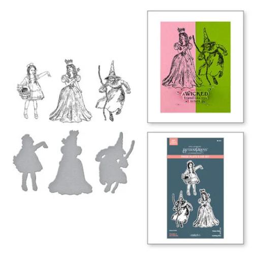 Spellbinders - Dorothy & the Witches BetterPress Plate & Die Set from the Wonder of Oz Collection by Graphic 45