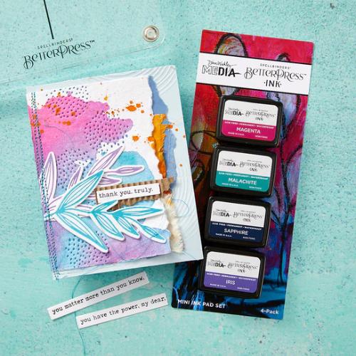 Spellbinders - Happy BetterPress Ink Mini Set by Dina Wakley