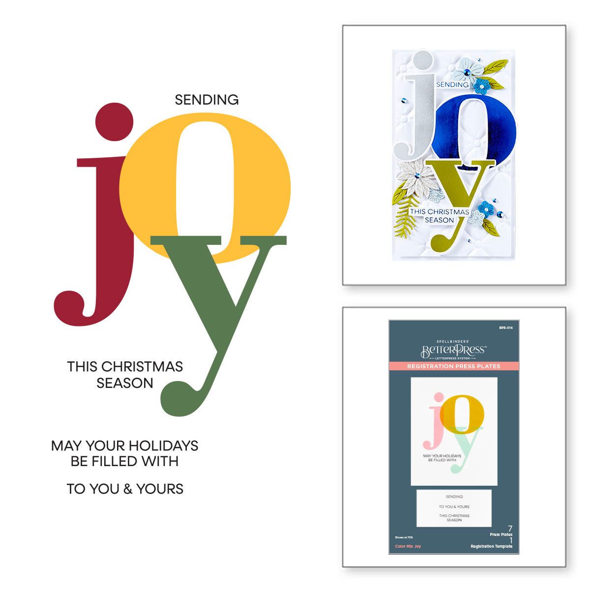 Spellbinders - Color Mix Joy Registration Press Plates