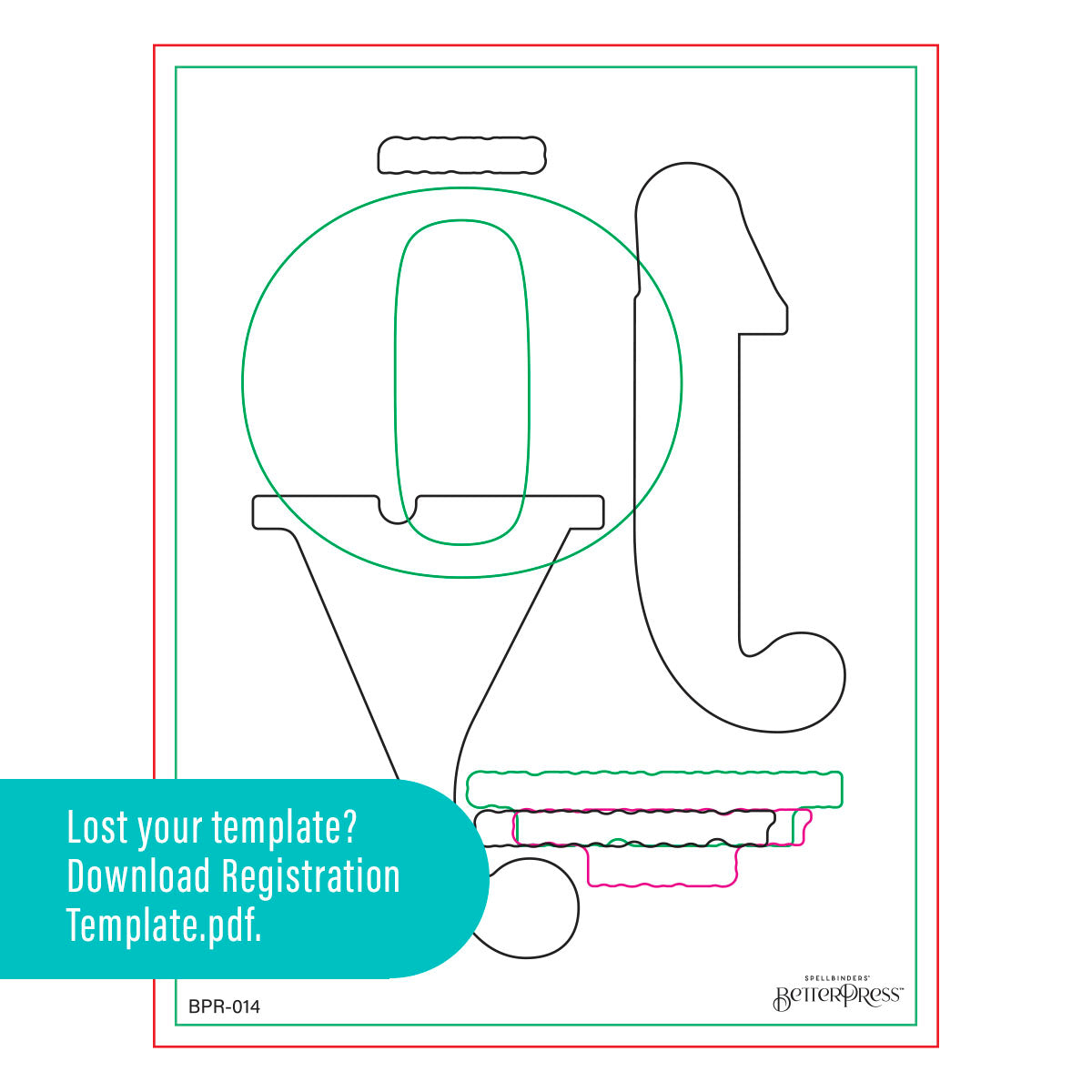 Spellbinders - Color Mix Joy Registration Press Plates