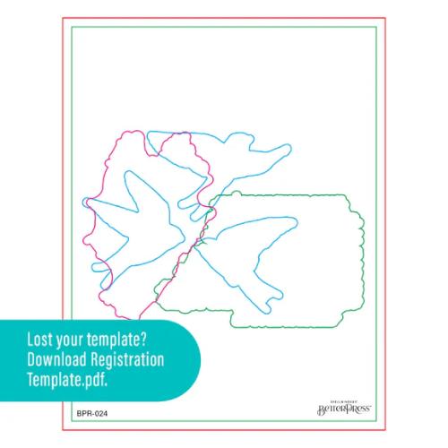 Spellbinders - Collaged Birds BetterPress Plates & Die Set from the Collaged Birds Collection by Dina Wakley