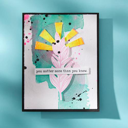 Spellbinders - Flourishing BetterPress Plates from the Modern Botanicals Collection by Dina Wakley