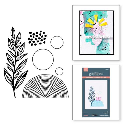 Spellbinders - Flourishing BetterPress Plates from the Modern Botanicals Collection by Dina Wakley