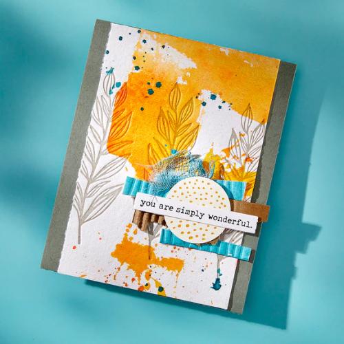 Spellbinders - Growing Betterpress Plates & Die Set from the Modern Botanicals Collection by Dina Wakley