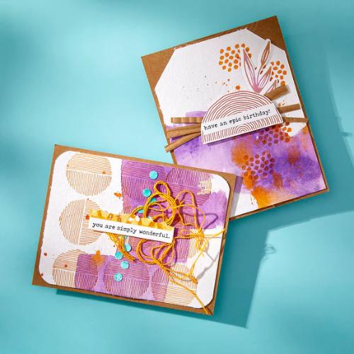 Spellbinders - Growing Betterpress Plates & Die Set from the Modern Botanicals Collection by Dina Wakley