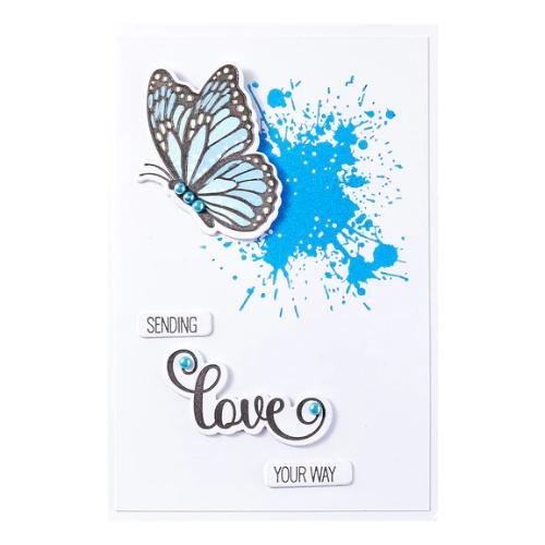 Spellbinders - Butterfly Silhouettes Registration Press Plate & Die Set from the Wildflowers Collection by Lisa Horton