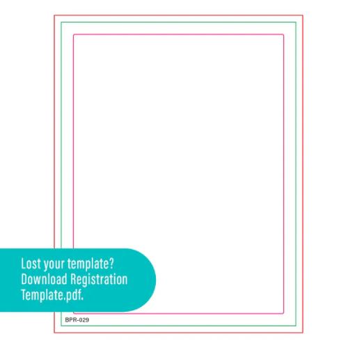 Spellbinders - Journal Grid Registration Press Plates from the Take Note Collection