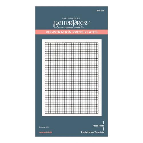 Spellbinders - Journal Grid Registration Press Plates from the Take Note Collection