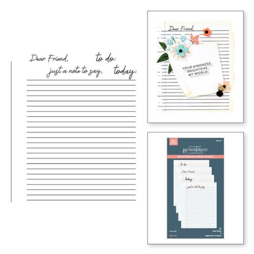 Spellbinders - Take Note Registration Press Plates from the Take Note Collection