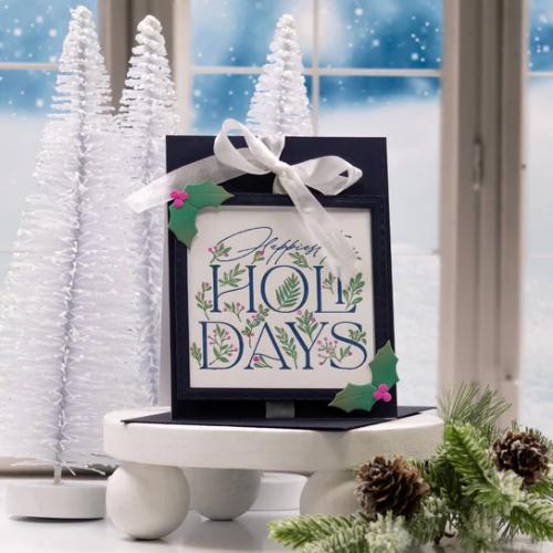 Spellbinders - Happiest Holidays Registration Press Plate Set from the City Holiday Collection by Yana Smakula