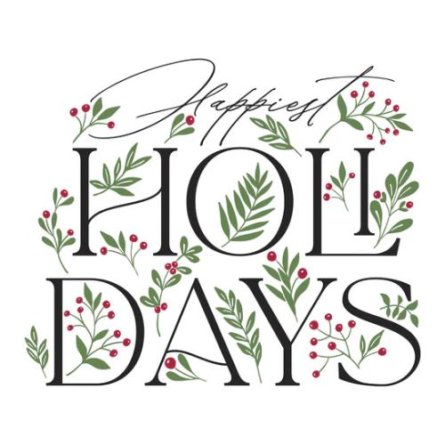 Spellbinders - Happiest Holidays Registration Press Plate Set from the City Holiday Collection by Yana Smakula