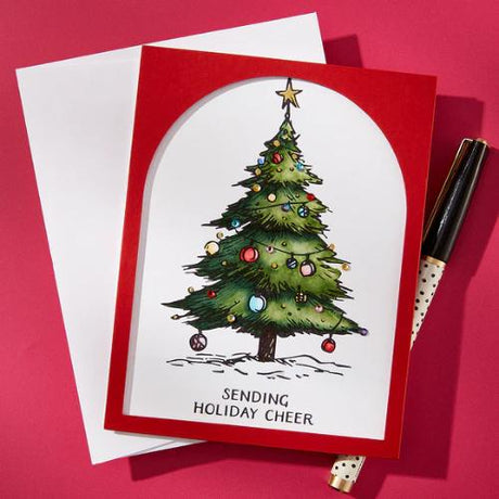 Spellbinders - Twinkle Bright Tree Registration BetterPress Plates from the Wonderland Collection