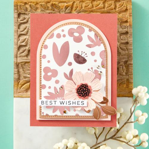 Spellbinders - Sweet Life Floral Press Plates & Die Set- BetterPress Society March 2025 - Postage as per Actual