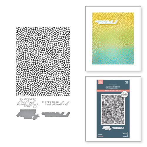 Spellbinders - Exclusive Mosaic Press Plates & Stencil Bundle - BetterPress Society May 2025