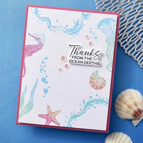 Spellbinders - Sea Friends Press Plate & Die Set - BetterPress Society June 2025