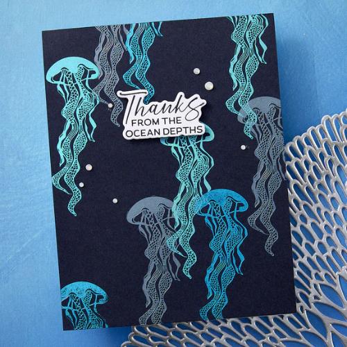 Spellbinders - Sea Friends Press Plate & Die Set - BetterPress Society June 2025