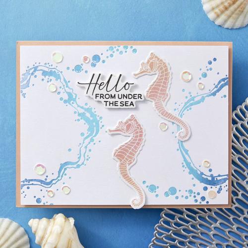 Spellbinders - Sea Friends Press Plate & Die Set - BetterPress Society June 2025