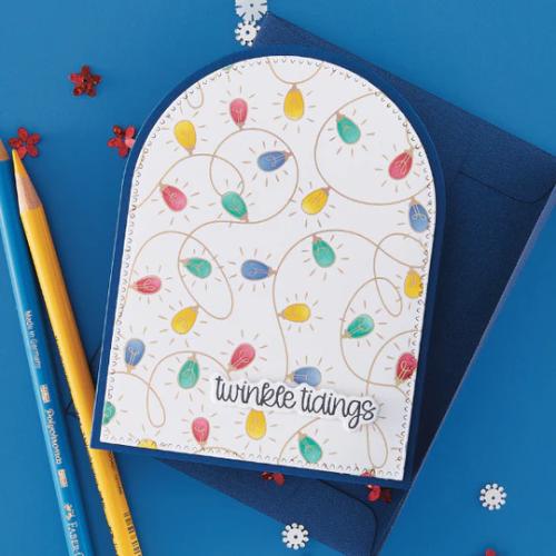 Spellbinders - Twinkle Tidings Press Plate, Die and Stencil Set - BetterPress Society October 2025