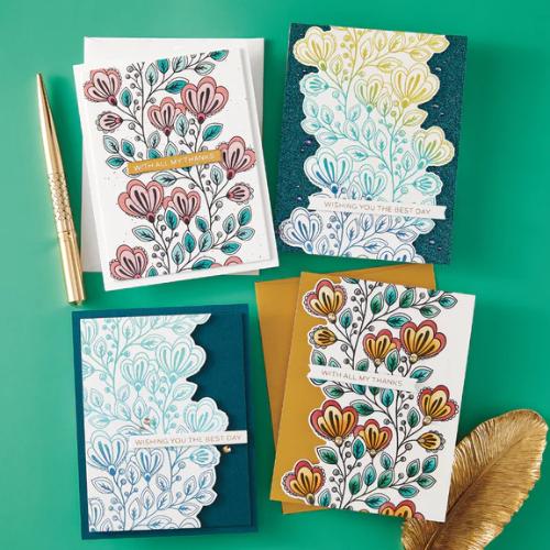 Spellbinders - Friendship Grows Press Plate & Die Set - BetterPress Society November 2025