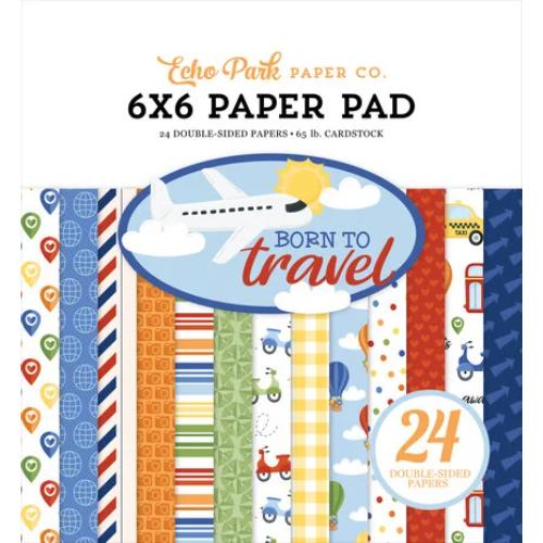 Echo Park Born To Travel 6x6 Inch Paper Pad (BTT425023)