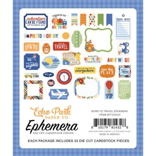 Echo Park Born To Travel Ephemera (BTT425024)