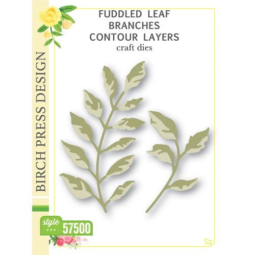 Birch Press - Fuddled Leaf Branches Contour Layers
