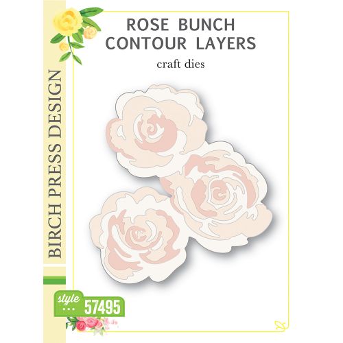 Birch Press - Rose Bunch Contour Layers