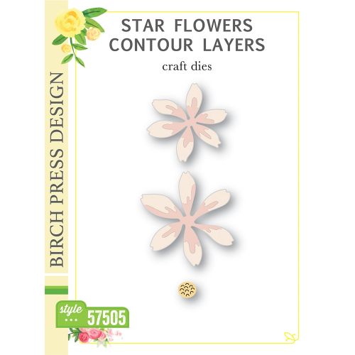 Birch Press - Star Flowers Contour Layers
