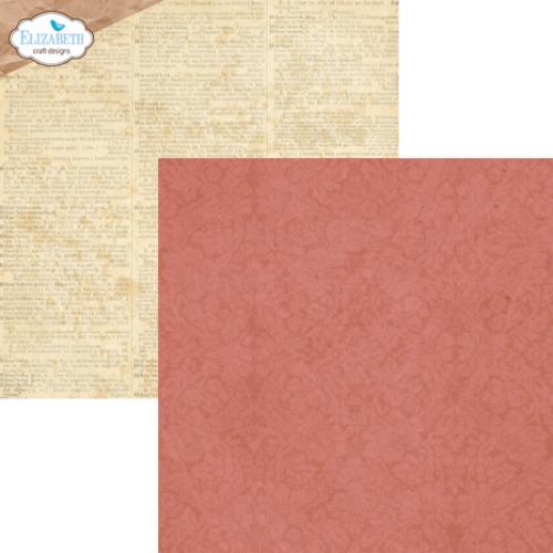 Elizabeth Craft Designs Romantic Revival 12x12 Inch Patterned Cardstock Paper (C036) - Postage as per Actual
