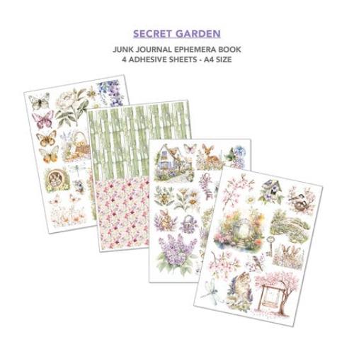 Ciao Bella Secret Garden A4 Junk Journal Ephemera Book (32pcs) (CBB007) - Postage as per Actual