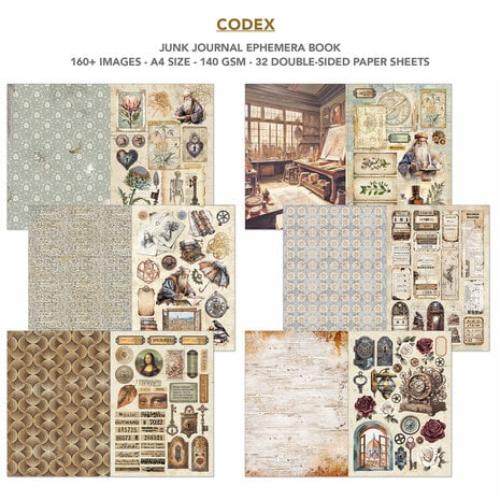 Ciao Bella Codex A4 Junk Journal Ephemera Book (32pcs) (CBB008) - Postage as per Actual