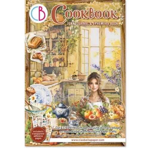 Ciao Bella Cookbook A4 Junk Journal Ephemera Book (32pcs) (CBB009) - Postage as per Actual