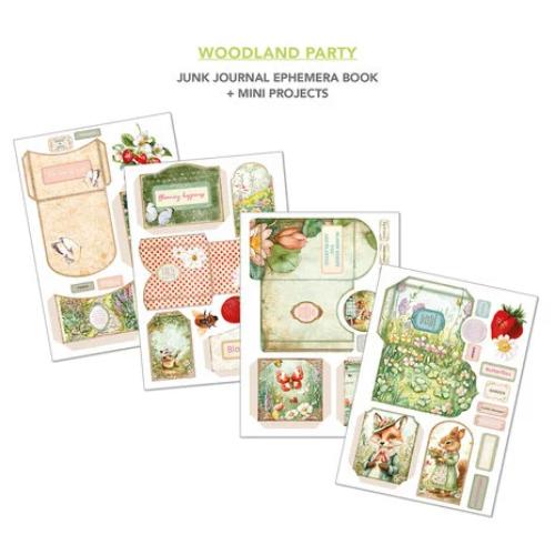 Ciao Bella Woodland Party A4 Junk Journal Ephemera Book (32pcs) (CBB011) - Postage as per Actual