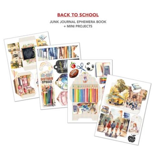 Ciao Bella Back to School A4 Junk Journal Ephemera Book (32pcs) (CBB012) - Postage as per actual