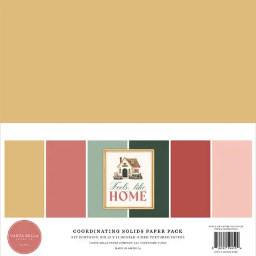 Carta Bella Feels Like Home 12x12 Inch Coordination Solids Paper Pack (CBFLH476015) - Postage as pe Actual
