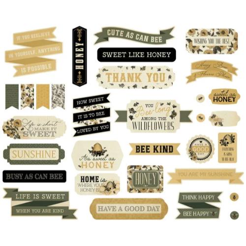 Carta Bella Honey Bee Titles & Phrases (CBHB450032)
