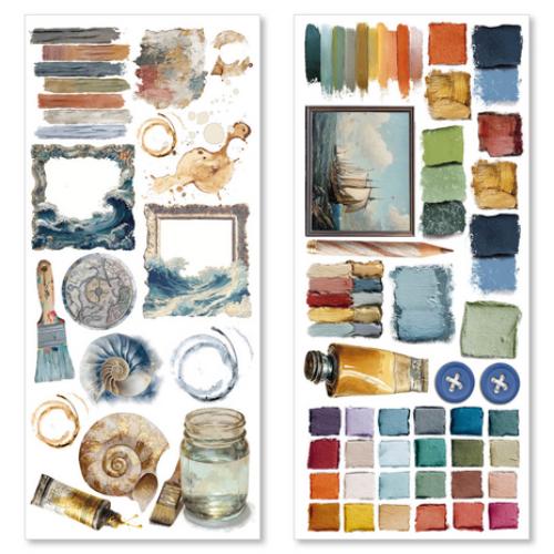 Ciao Bella An Artist Journey Transparent Adhesive Sheets (5pcs) (CBI008) - Postage as per Actual