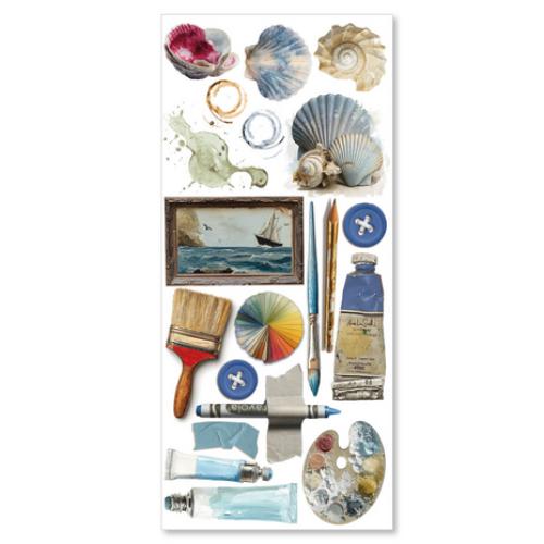 Ciao Bella An Artist Journey Transparent Adhesive Sheets (5pcs) (CBI008) - Postage as per Actual