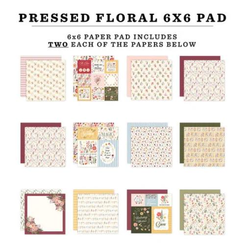 Carta Bella Pressed Floral 6x6 Inch Paper Pad (CBPF473023)