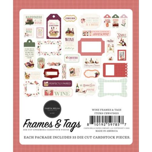 Carta Bella Wine Frames & Tags (CBW479025)