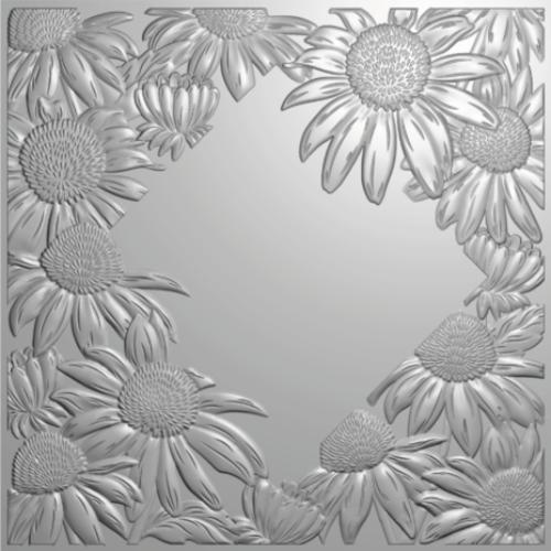 Crafter's Companion 3D Emboss Macro Aperture Folders Ethereal Echinacea (CC-3DEF5.5-MD-STEN-ETEC)