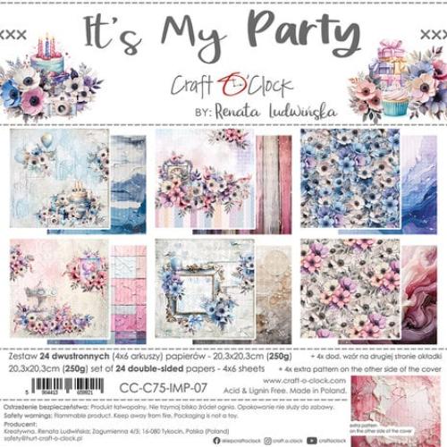 Craft O'Clock It's My Party 8x8 Inch Paper Set (CC-C75-IMP-07)