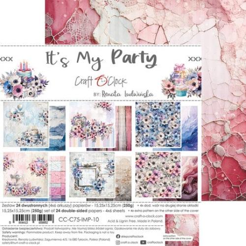 Craft O'Clock It's My Party 6x6 Inch Paper Set (CC-C75-IMP-10)