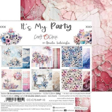 Craft O'Clock It's My Party 6x6 Inch Paper Set (CC-C75-IMP-10)