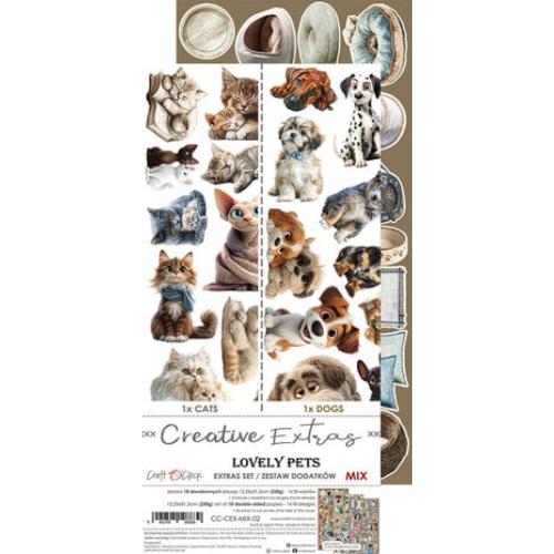 Craft O'Clock Creative Extras Set Mix 02 Lovely Pets (CC-CEX-MIX-02) - Postage as per Actual